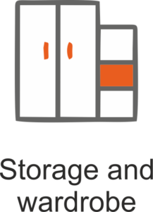 Storage and wardrobe